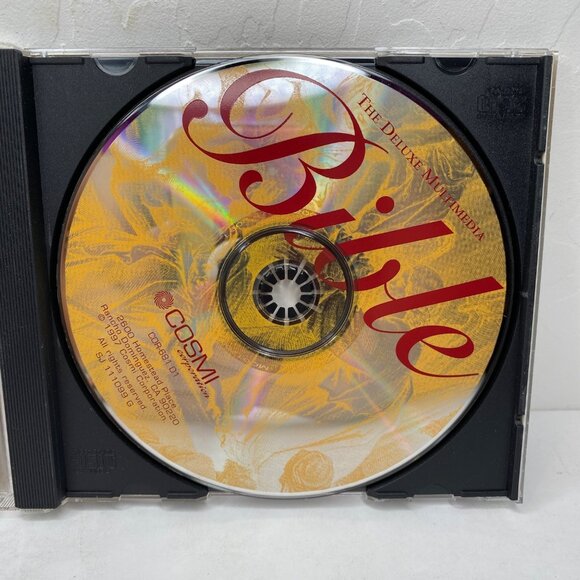 The Deluxe Multimedia Bible CD-ROM Case KJV Bible Apocrypha Koran Book Of Mormon - Picture 3 of 5